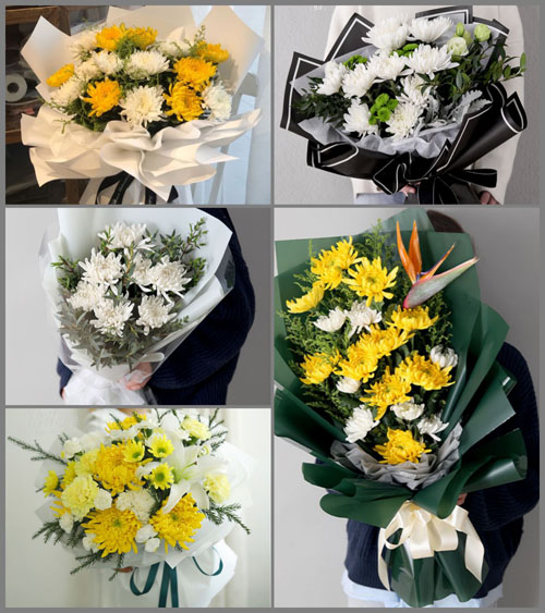 河北邯郸武安市矿山镇白事花束代送